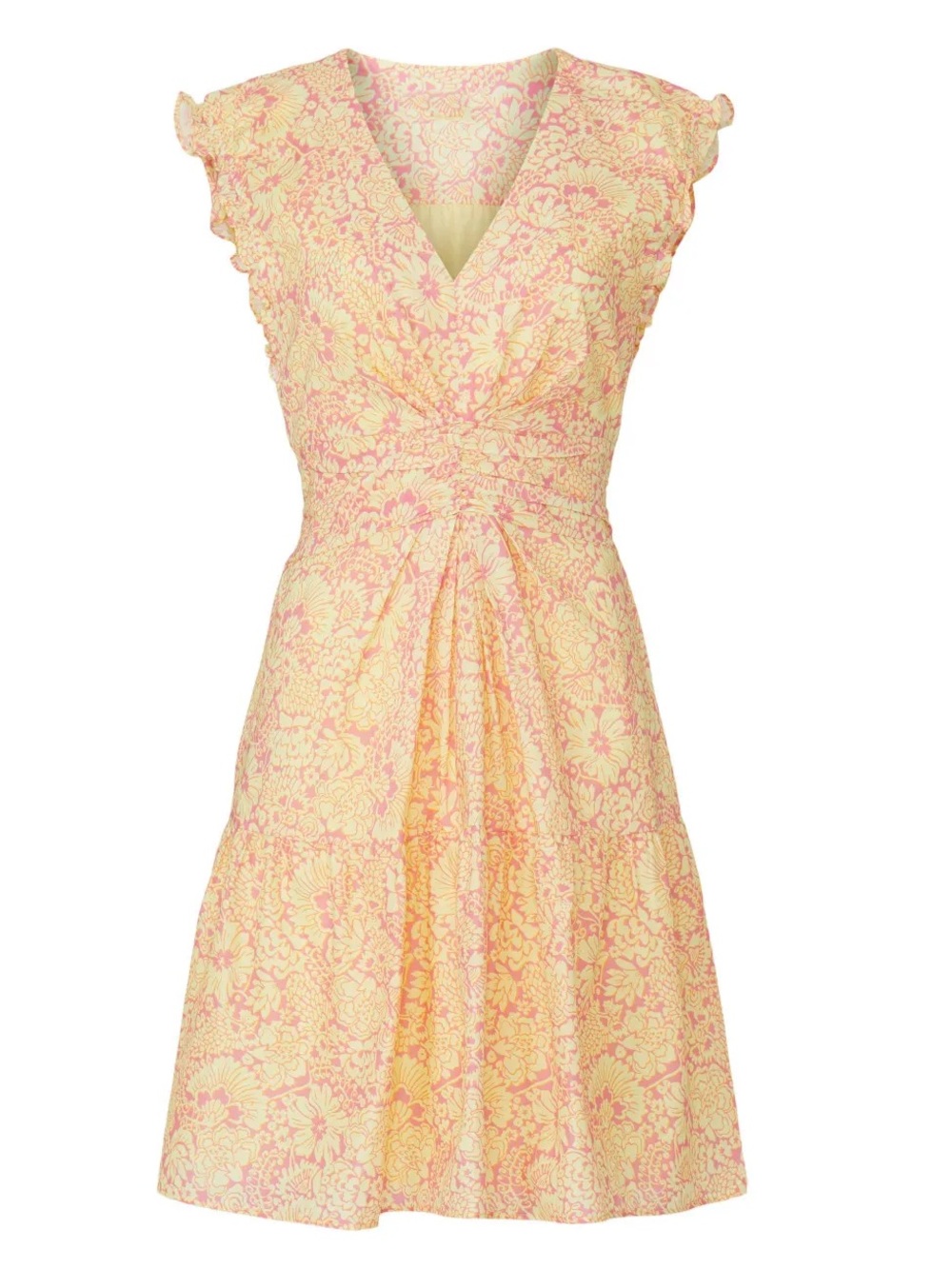 Derek Lam 10 Crosby x RTR 100% cotton Paisley Floral Flare Dress size 44